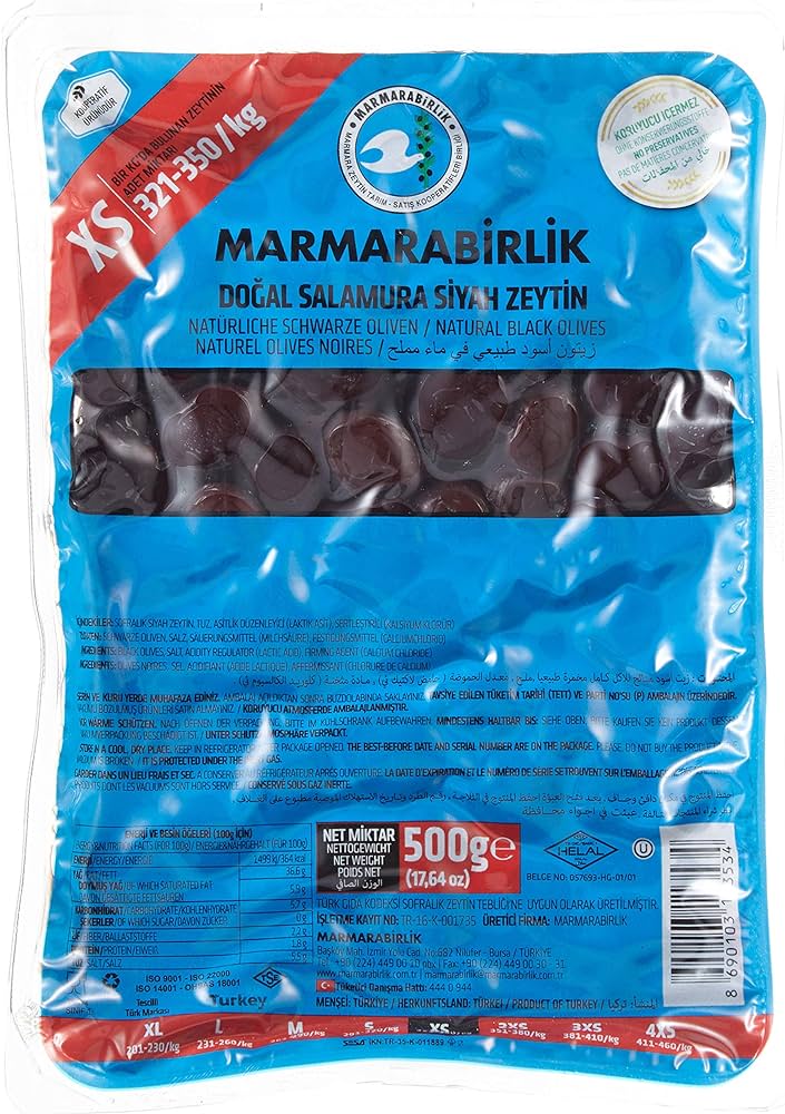 Marmarabirlik Siyah Zeytin XS 500g