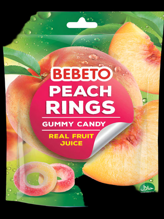 Bebeto Peach Rings 60g