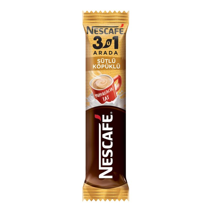 Nescafe 3'ü 1 Arada Sütlü Köpüklü 17.4g