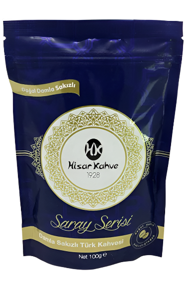 Hisar Kahve Saray Serisi Damla Sakızlı Türk Kahvesi 100 gr